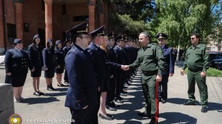 The Chairman of the RA Investigative Committee Artur Poghosyan Held Meeting in Subdivisions of Shirak Regional Investigative Department